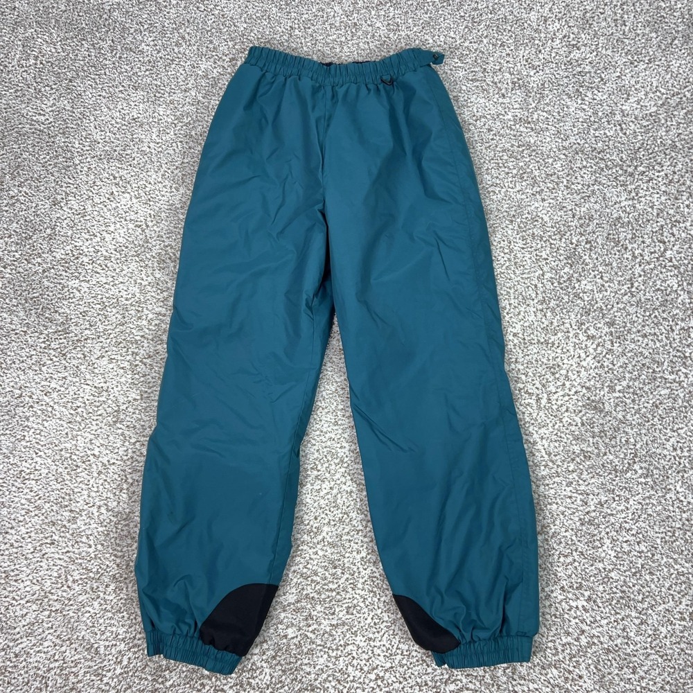 Vintage Columbia Pants Womens Large Blue Nylon Snow‎ Ski Elastic Waterproof Gorp